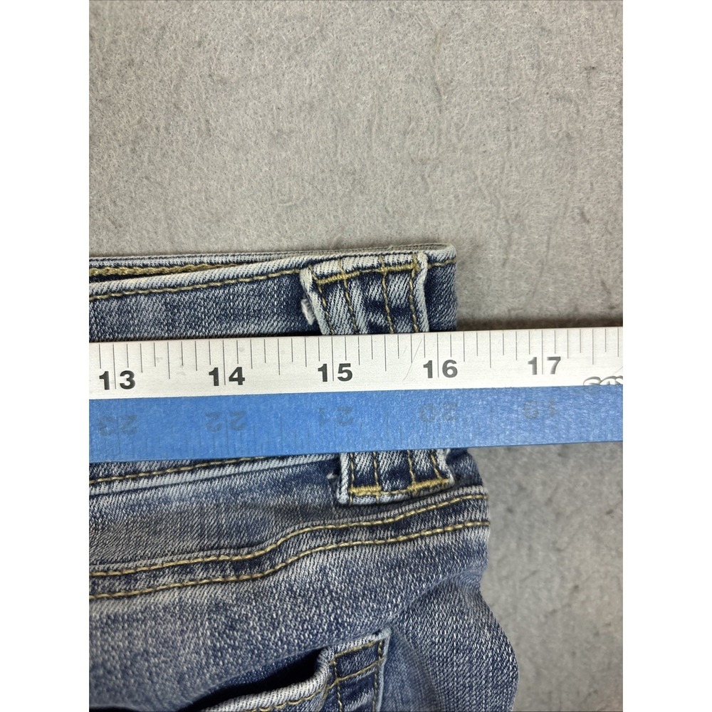 Maurice Cropped Jean Capri Pants Denim Slant Pockets Size 12 - Picture 6 of 9